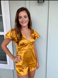 Gold Satin Romper