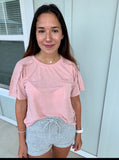 Blush Fringe Tee