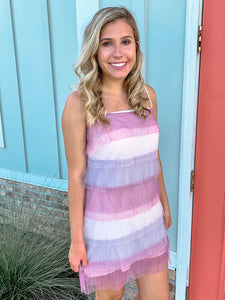 Ombre Ruffle Dress