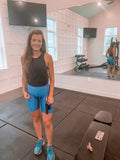 Blue TikTok Biker Shorts