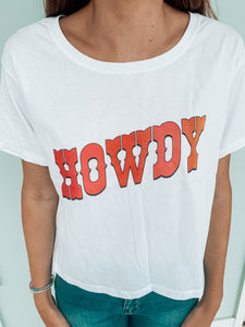 Howdy Cropped Tee