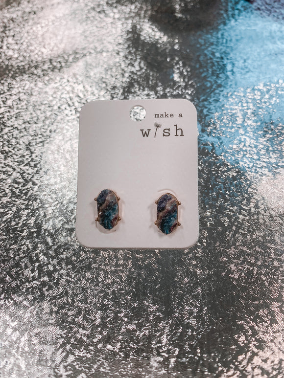 Druzy Stone Studs