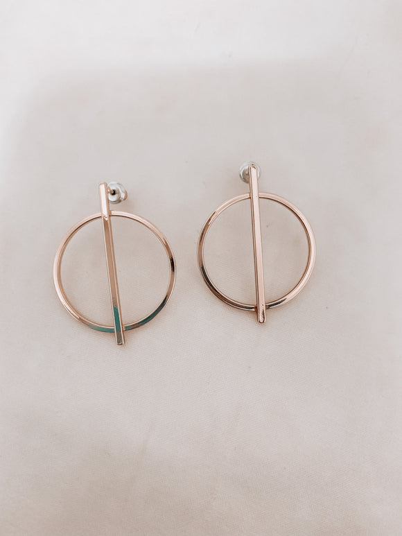 Geo Circle Earrings